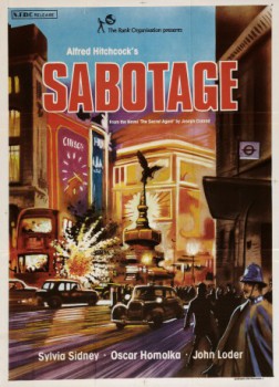 poster Alfred Hitchcock - Sabotage