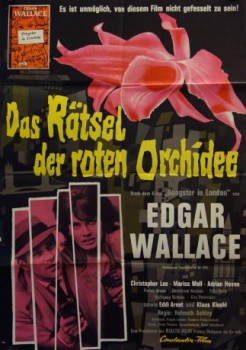 poster Edgar Wallace - Das Rätsel der roten Orchidee