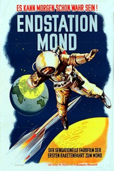 poster Jules Verne - Rakete zum Mond
