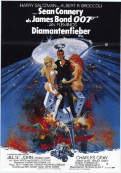 poster James Bond 007 - Diamantenfieber