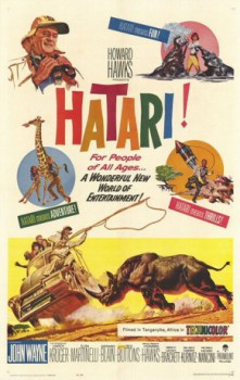poster John Wayne - Hatari!